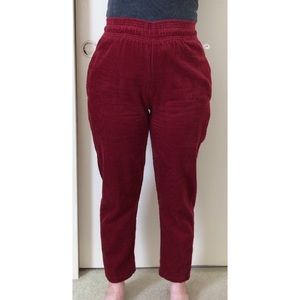 Cookman Corduroy Pants in “Wine Red,” Size Small
